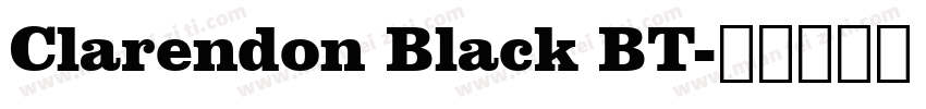 Clarendon Black BT字体转换